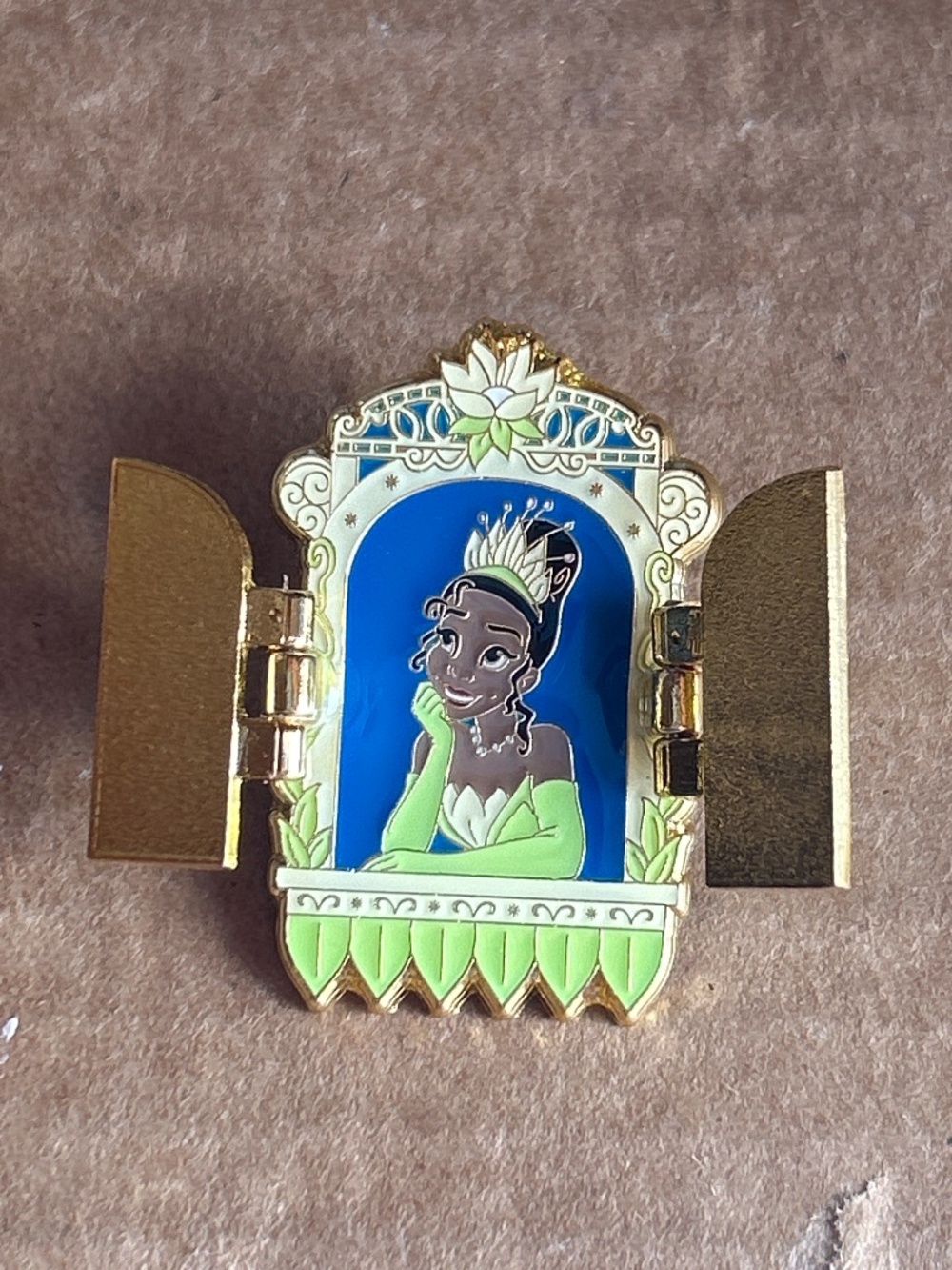 Loungefly Tiana Disney Princess Hinged Window Pin Princess and the Frog